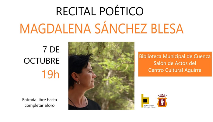 Recital de poemas de Magdalena Sánchez Blesa en la Biblioteca Municipal de Cuenca