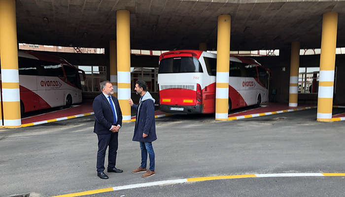 Concluyen las obras de mejora en las dársenas de la estación de autobuses de Cuenca