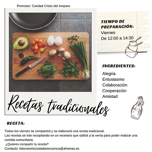 El Laboratorio Ciudadano de Cuenca inicia un nuevo proyecto sobre recetas tradicionales y busca colaboradores