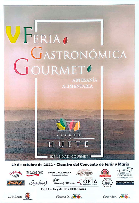 El sábado 29 de octubre Huete celebra la V Feria Gastronómica Gourmet Tierra de Huete