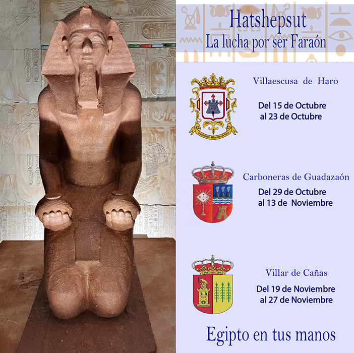 La exposición Egipto en tus manos llega a Villaescusa de Haro, Carboneras de Guadazaón y Villar de Cañas este otoño