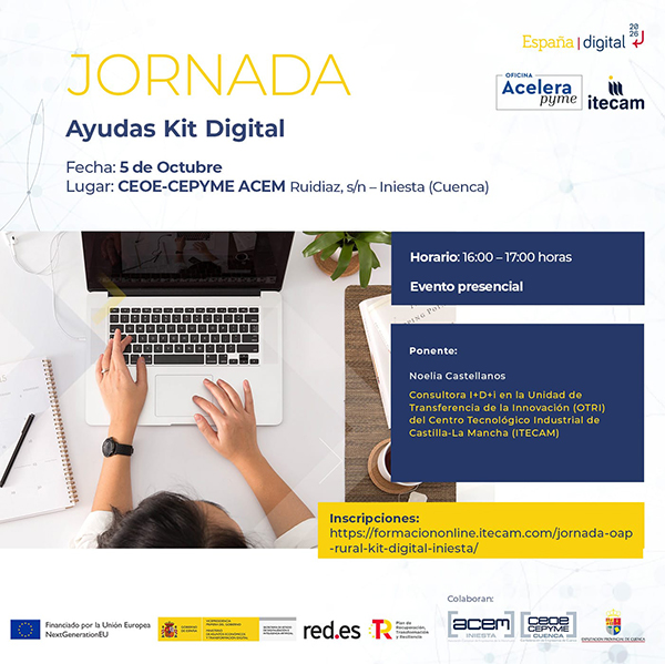 Nueva jornada de la Oficina Acelera Pyme Rural sobre las ayudas kit digital en Iniesta