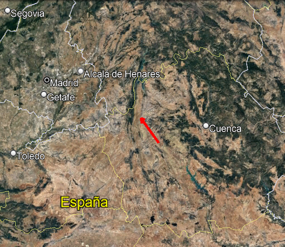 Una gran bola de fuego sobrevuela la provincia de Cuenca desde Palomares del Campo para finalizar en Huete