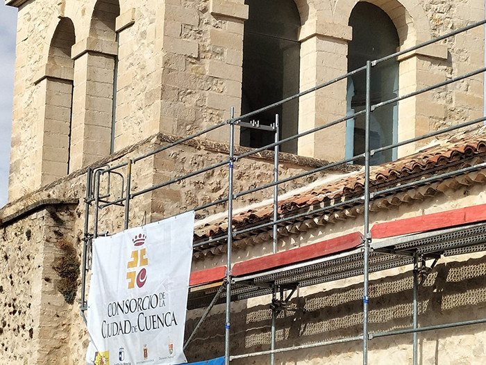 Avanzan las obras en la Iglesia de San Miguel, que se complementarán con las mejoras de la instalación eléctrica