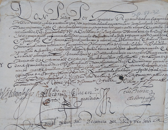 Intervención de Felipe II. Archivo Histórico Provincial de Cuenca
