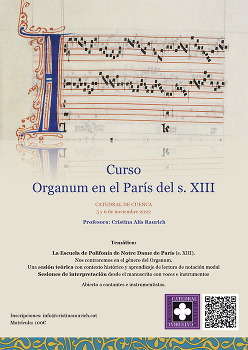 La Catedral de Cuenca revive su vocación cultural y musical con un Curso de Música Medieval