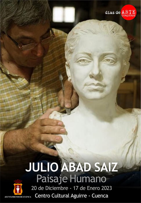 El escultor conquense Julio Abad Saiz expone en el Centro Cultural Aguirre dentro del proyecto días de ARTE conquense