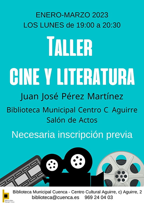 La Biblioteca Municipal de Cuenca organiza el taller Cine y Literatura