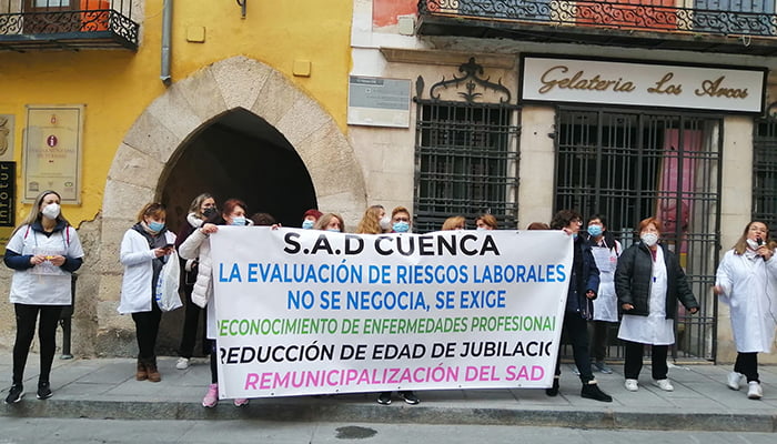 Las trabajadoras del Servicio de Ayuda a Domicilio del Ayuntamiento de Cuenca denuncian una “situación límite”