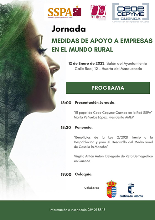 AMEP acerca el jueves a Huerta del Marquesado información sobre ayudas a empresas ubicadas en el mundo rural