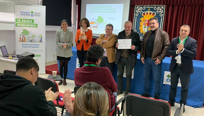 La Diputación de Cuenca y Acción Contra el Hambre forman a once alumnos en el curso de Auxiliares en Explotaciones Ganaderas