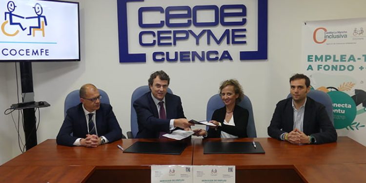 CEOE-Cepyme Cuenca y COCEMFE firman un convenio para la empleabilidad de las personas con discapacidad CEOE-Cepyme Cuenca y COCEMFE firman un convenio para la empleabilidad de las personas con discapacidad
