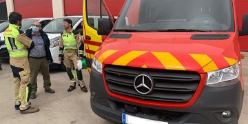 Trasladada al centro de salud una joven de 23 años tras el incendio de una vivienda en Quintanar del Rey