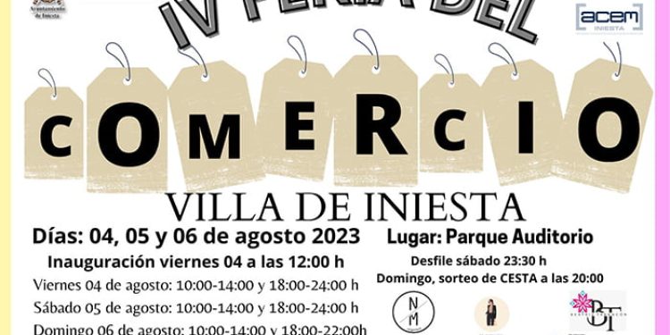 Iniesta celebra este fin de semana su IV Feria del Comercio en el parque auditorio Iniesta celebra este fin de semana su IV Feria del Comercio en el parque auditorio