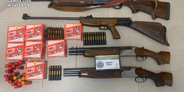 Robó en una casa de Abia de la Obispalía grifería, trofeos, armas y prendió fuego a la casa: ha sido detenido