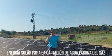 Nueva planta de energía solar en la captación de agua Laguna del Saz