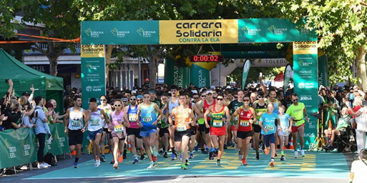 La Carrera Solidaria de Fundación Eurocaja Rural Contra la ELA llena las calles de Toledo con 4.000 participantes