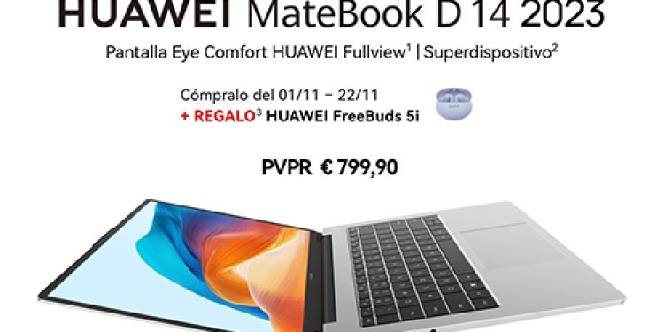 Huawei lanza el nuevo MateBook D 14: innovación en rendimiento, conectividad y experiencia de usuario inteligente