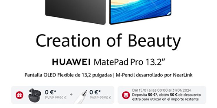 Huawei lanza el MatePad Pro 13.2″, la nueva Tablet ultraligera y elegante que se convierte en la compañera perfecta para la creatividad y la productividad
